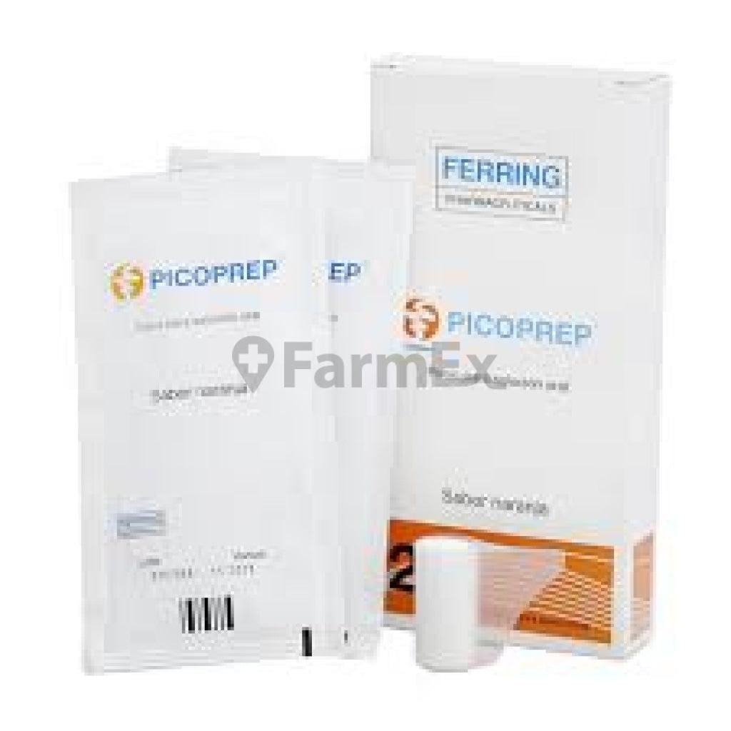 Picoprep Polvo Oral x 2 Sobres Sabor Naranja Farmex-BanMedica-Persistente